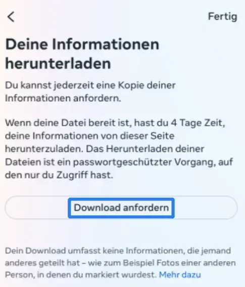 Schritt 3 zum Wiederherstellen von gelöschten Instagram-Chats
